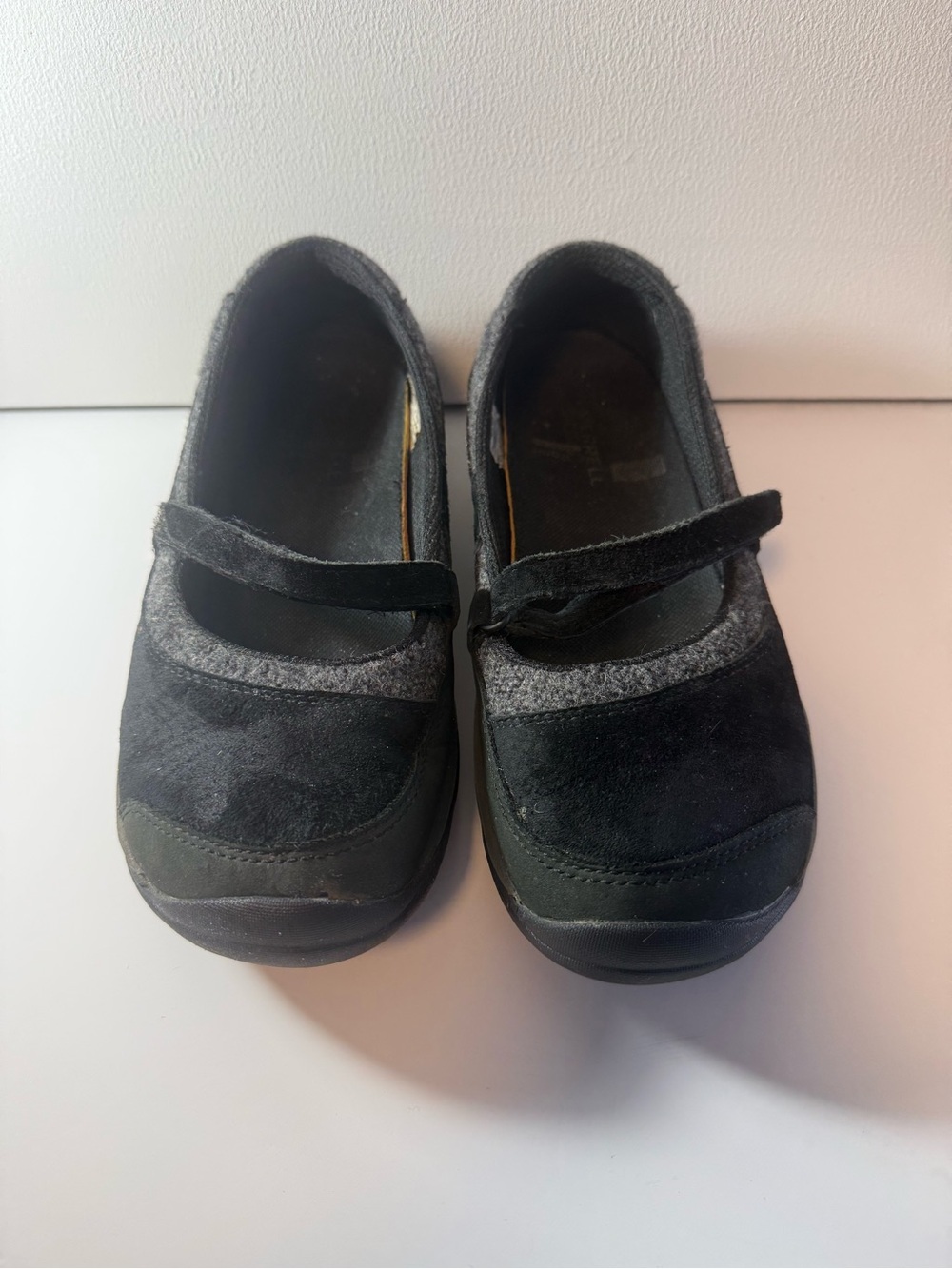 Merrell Encore Emme Black Women's 7.5 Mary Jane Suede Leather Shoes Uk 5